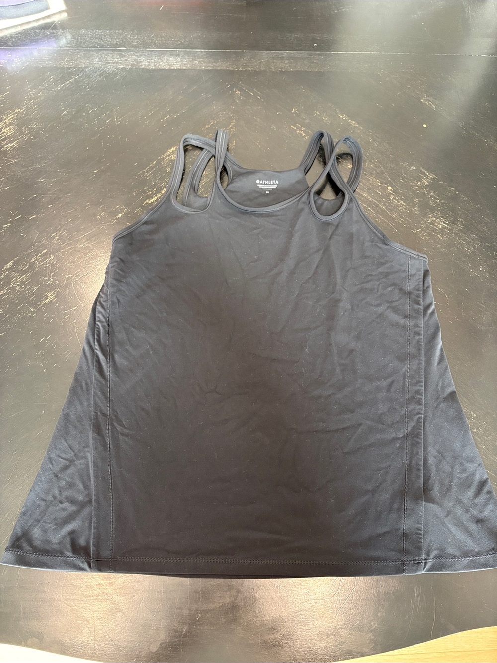 Athleta Black Double-Strap Active Tank